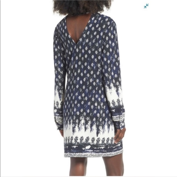 WAYF Choker Keyhole Printed Mini Dress - Picture 8 of 9